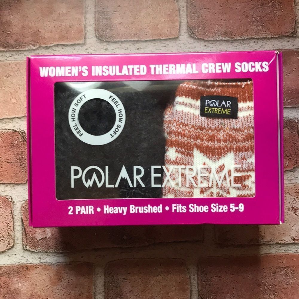 Polar Extreme Insulated Thermal Crew Socks 2 Pair